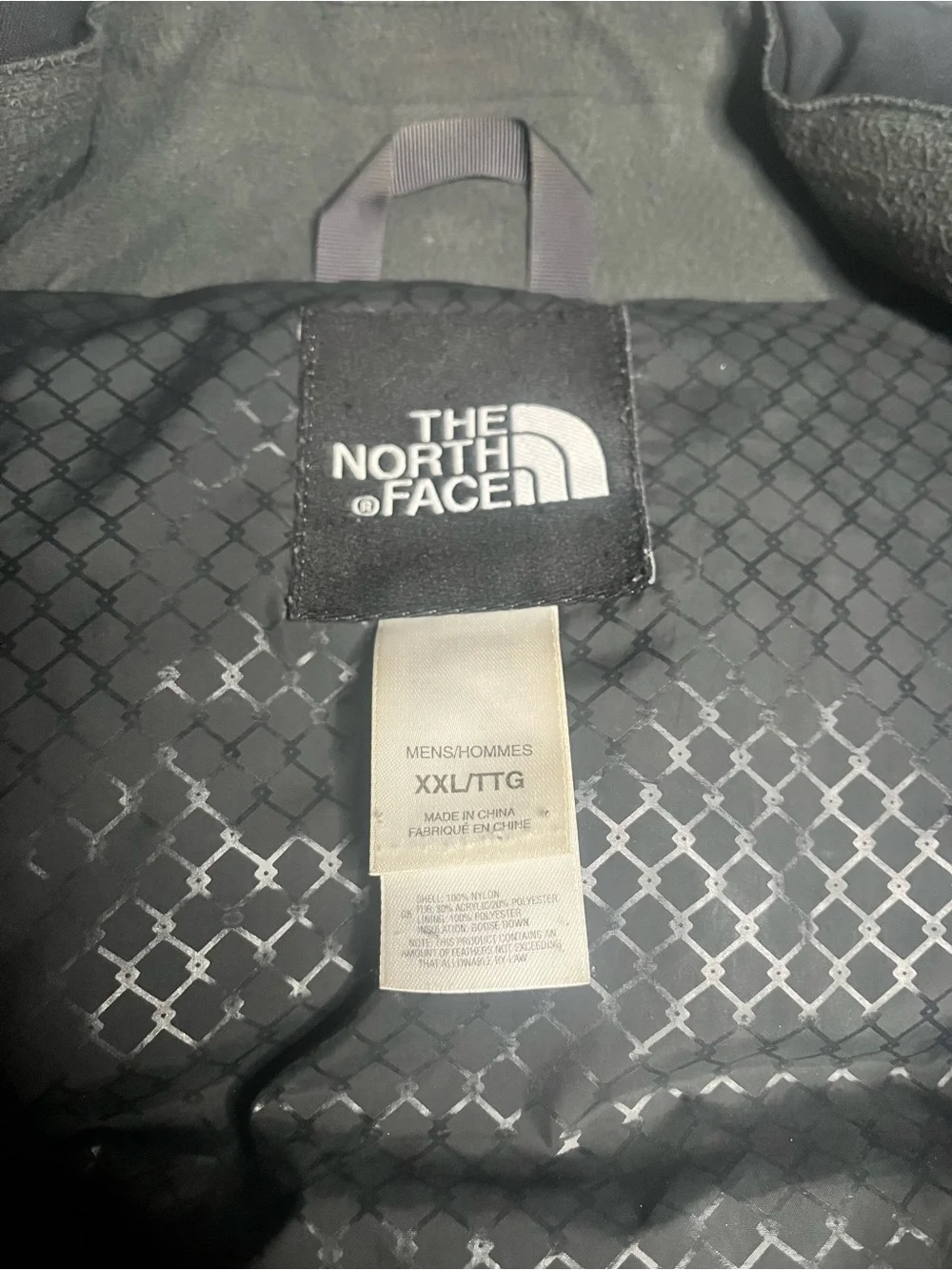 The North Face Men's Black Long Parka Coat XXL Down Insulated Full Zip McMurdo